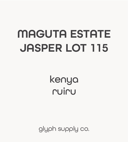 *Filter - Maguta Estate Jasper Lot 115 Kenya